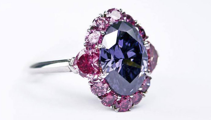 Кольцо с бриллиантом Argyle Violet