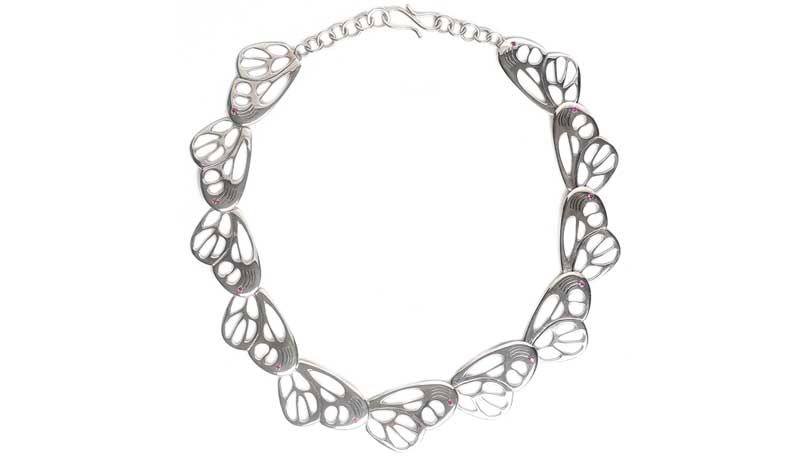 серебряное ожерелье Inspiracion de una Mariposa