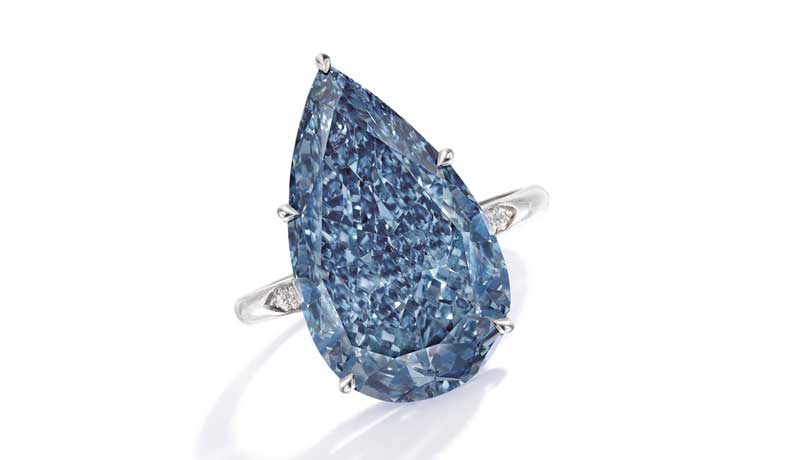 Синий бриллиант весом 10,62 карата