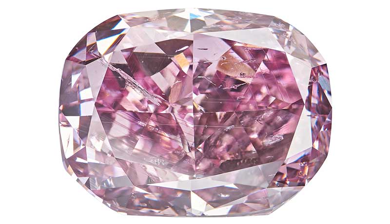 11 каратный пурпурно розовы бриллиант