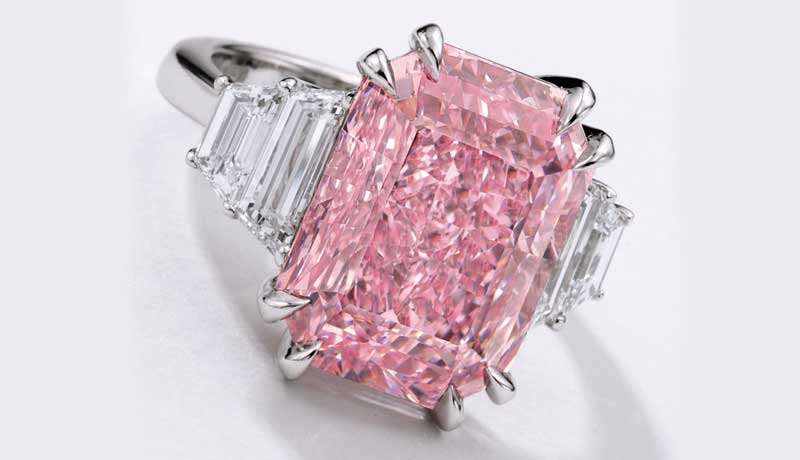 10 каратный розовый бриллиант